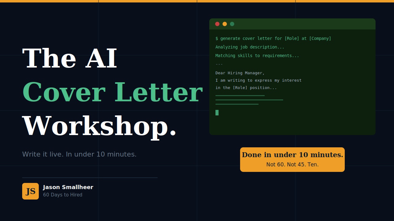 Ther AI COver Letter Workshop